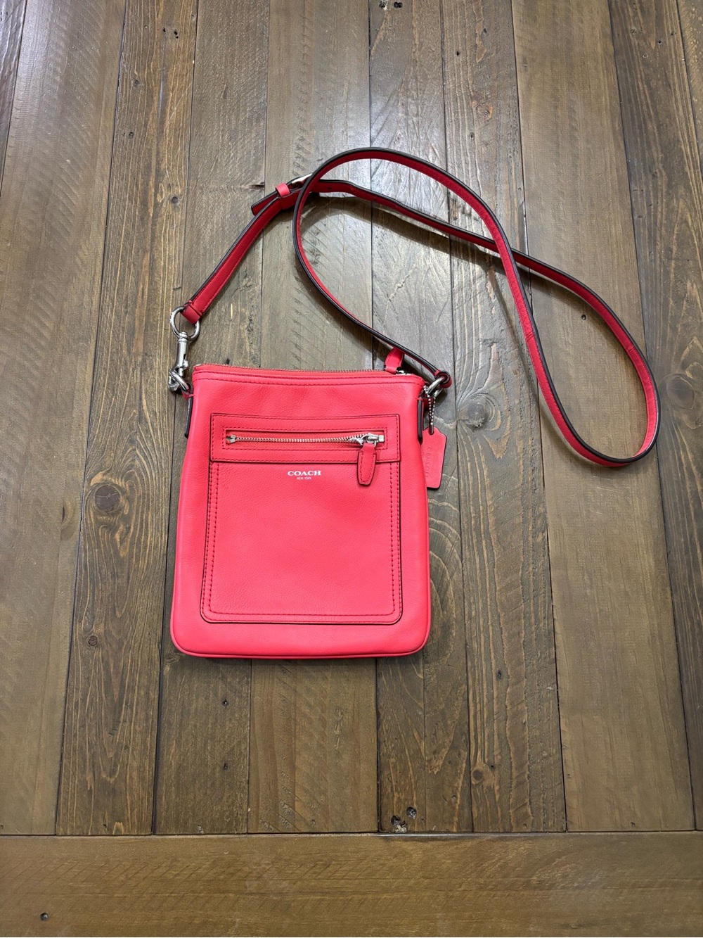 Coach Swingpack Crossbody in Coral